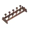 Estante para Tazas de Té de Madera de Nogal, Accesorios para Ceremonia del Té de Madera Maciza, Juego de Té para el Hogar, Accesorios de Almacenamiento con Secado y Drenaje para Tazas Kung Fu