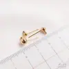 Brincos de Argola com Ponto de Bola Colorida Duradoura em Ouro 14K Preenchido com Argola Pendurada Ponto de Bola com Argola Pendurada Material para Brincos de Joias Artesanais DIY