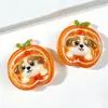 Lindo Parche de Frutas y Animales de Hielo Transparente Patchwork Uva Durazno Accesorios de Pegatinas de Resina para Charms de Zapatos Crocs DIY