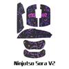 Adequado para Ninjutso ninja Sora v2 adesivos antiderrapantes mouse quatro deus besta OOX adesivos absorventes de suor V2 adesivos para os pés com tudo incluído