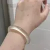 Pulsera de ágata champán natural auténtica al por mayor con certificado, pulsera de calcedonia estilo niña en oro champán