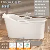 Tina de Baño para Adultos Cubo de Baño de Plástico Tina Gruesa Grande Tina de Baño para Todo el Cuerpo para el Hogar