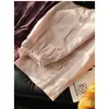 Calça de linho Tencel para caminhada, fresca e respirável, cintura elástica, calça casual, fina, cropped de perna reta estilo avó para mulheres, nova para o verão