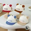 Gorra de Borde Suave con Pico de Pato para Niños HiHello Oreja de Oso Gorra de Béisbol para Bebés Sombrilla para Niños Primavera y Otoño