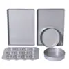 Molde para hornear de acero corrugado plateado, recubrimiento texturizado antideslizante de grado alimenticio, molde redondo para pastel, hecho a medida