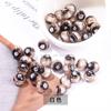 Joyería Jingde, cuentas de vidrio gris fragantes, cuentas redondas de vidrio de seda dorada antigua, accesorios de joyería para bricolaje, cuentas de vidrio al por mayor