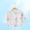 Ropa de media espalda para recién nacido 0-3 junio primavera y otoño algodón ropa ajustada para bebé recién nacido ropa de monje infantil manga larga