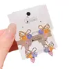 Pendientes de Lujo Nicho con Aguja de Plata S925 con un Toque de Alta Gama, Simples y Elegantes para el Uso Diario, Tachuelas Irregulares de Zirconia con Lazo