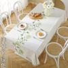 Toalha de mesa tridimensional bordada transfronteiriça tapete de mesa quente toalha de mesa de jantar mesa de centro em estoque atacado toalha de mesa com borla retangular