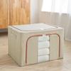 Caixa de armazenamento de estrutura de aço Oxford Cloth Large Easy Clothes Storage Box Multifuncional dobrável caixa de armazenamento