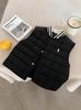 Chaleco de Algodón Estilo Coreano Ropa Exterior para Niños y Niñas en Otoño e Invierno Nueva Ropa Exterior Infantil Chaleco Cálido de Color Puro para Bebé para Usar Adentro y Afuera