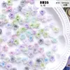 [Rosa Silvestre] Flor de Pegamento Suave Rosa Degradado Retro Material para Joyería Hecha a Mano DIY Manicura con Cuentas Funda de Teléfono Móvil