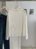 KEKEZOON Blusa de Pelúcia com Renda de Gola Meia-alta Outono Inverno Nova Camada Interna Base Camada Temperamento Emagrecedor Top 9454