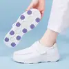Zapatos de enfermera para mujer de nuevo estilo, adecuados para todas las estaciones, con suelas gruesas, cierre de velcro, suelas suaves, ligeros, transpirables, cómodos para el trabajo, zapatos médicos blancos