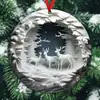Pendente Plano de Pássaro Vermelho de Natal Acrílico Transfronteiriço Decorações de Árvore de Natal Listagem Pingente de Carro