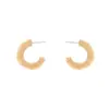 Pendientes Retro Europeos y Americanos de Alta Gama con Textura en Forma de C Moda Ins Textura Geométricos Pendientes de Botón en Forma de C Pendientes Transfronterizos para Mujer