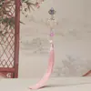 Colgante de borla de linterna de loto Adornos colgantes de borla de linterna festiva Accesorios de solapa para ropa china antigua Adornos colgantes hechos a mano para bricolaje