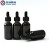 Caja con Stock Transfronterizo 30ml Botella Gotero de Vidrio Transparente Negro Boston Botella para Aceites Esenciales Botella Dispensadora de Líquidos Cosméticos Original