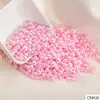 Perforado de Alta Calidad Mezcla de Tamaños Colorido ABS Imitación Perla DIY Hecho a Mano con Cuentas Ropa Pulsera Collar con Cuentas