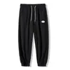 Calça de Moletom Waffle Masculina Calça Esportiva Casual Calça Longa Outono Inverno Estilo Japonês Marca Tendência Calça Jogger Solta