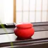 Tamaño pequeño Mini Frasco Cerámico Esmaltado de Color Frasco para Medicina Frasco para Té Frasco para Pasta de Polvo Aromático Frasco de Calabaza Sellado Caja de Regalo