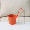Balde de Ferro de Cor Média Pendurado Vaso de Flores Varanda Corrimão Pendurado Pote de Ferro Balde de Flores Gancho Destacável Vaso de Flores Pendurado