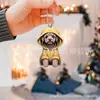 Nuevo Colgante Plano para Coche de Material Acrílico de Perro Lindo Transfronterizo Accesorios para Mochila Decoración para el Hogar