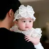Chapéu de Verão Fino para Bebê com Laço como Acessório de Cabelo para Meninas, Touca Faixa para Recém-Nascidos