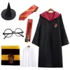 Túnica Universitaria Harry Potter Cos Disfraz Túnica Mágica Capa Uniforme Escolar Infantil