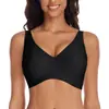 Sujetadores Inalámbricos Sin Costuras para Mujer Profundo V con Soporte Sin Varillas Sujetador Plunge Confort Camiseta Push Up Bralettes
