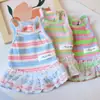 Ropa para perro gato mascota vestido de princesa perro pequeño oso teddy chaleco falda primavera y verano ropa fina venta al por mayor