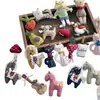 Estilo Floresta Gato Urso Retro Boneca Fofa Bordado Pônei Artesanal Estilo Artístico Enfeites Decorativos Acessórios