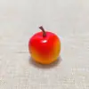 Mini Janela Falsa Decorativa 35 # Fruta Maçã Artificial Pequena Amarelo-Esverdeada Display Amarelo-Verde-Vermelho Adereços de Fotografia.