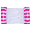 Cama Flutuante Inflável Mais Vendida Transfronteiriça para Adultos, Reclinável com Encosto Dobrável, Cama Flutuante Listrada Inflável, Rede Individual