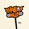 Decoración de Pastel de Halloween 2025 Adornos de Fantasma de Calabaza Murciélago Muerte Sombrero Mágico con Forma de Galleta Inserto Plug-In