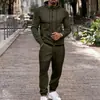 2026 Amazon Nuevo Otoño Sudadera Casual Deportiva para Hombre Cardigan de Color Sólido Conjunto de Tops