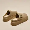 Sapatos Birkenstock Plataforma de Solado Grosso, Meias-Pantufas Fechadas para Mulheres, Novos Sapatos Birkenstock Slip-On Preguiçosos de Outono 2025