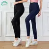 Calça Yoga HWT Huaweite Cropped com Tela Afina Bumbum Pé Curto Traje de Yoga Fitness
