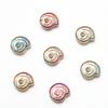 Cristal de 12 mm Agujero Mediano Caracol DIY Accesorios de Joyería Hechos a Mano Vidrio Cuenta Suelta Accesorios para Pulsera Materiales de Producción