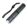 Linterna de Trabajo Portátil Transfronteriza con Pantalla Digital, Láser Blanco, Luz Fuerte, Largo Alcance, Zoom Telescópico, Recargable, Multifuncional