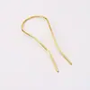 Grampo de Cabelo em Forma de U de Fio de Cobre DIY Estilo Antigo Acessório de Cabelo Hanfu Dinastia Ming Grampo de Cabelo Grampo Galvanizado Grampo Envolto em Flor Acessórios