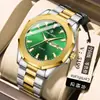 Reloj Popular para Hombre de Negocios de Movimiento de Cuarzo con Fondo Transparente, Correa de Acero, Esfera Redonda, Resistente al Agua 40m, Esfera Grande para Hombre