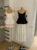 Camisole Vest WGWE Patchwork de Renda Estilo Suave Feminino 2026 Nova Chegada de Verão Afina a Cintura Emagrecimento Versátil Pequeno Top