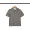 Nueva Camisa Polo Tb de Estilo Veraniego 2026 para Hombre con Decoración de Cinta Roja, Blanca y Azul, Camiseta Suelta de Manga Corta Estilo Universitario