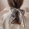 Cinta para el pelo de seda francesa estilo Chanel con lazo, banda de goma para el pelo de súper hada, cuerda para el pelo con temperamento retro, cuerda para el pelo, lazo para el pelo, accesorios para el cabello