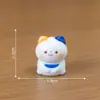 Paisaje en miniatura, linda figura de gato de la suerte estilo japonés, adorable decoración DIY, adorno colgante, accesorio para coche o escritorio