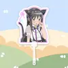 Puella Magi Madoka Magica Placa de Pegada Grande em Formato de Leque Mercadoria de Suporte para Shows Estilo Igual ao do Tiktok