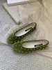 Versión de piel de oveja ~ Aumento interno de altura de 4 cm zapatillas de ballet para mujer, combinadas con faldas, zapatos Mary Jane de hada color verde terciopelo estilo francés