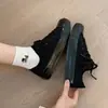 Zapatillas clásicas de lona vulcanizada para mujer, nuevas zapatillas versátiles para estudiantes primavera 2026, versión coreana ins zapatos casuales para mujer