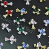 Accesorios Populares Transfronterizos para Uñas DIY: Cruz Chrome Hearts, Pedrería Suelta Brillante 3D, Pedrería Decorativa de Aleación en Forma de Corazón